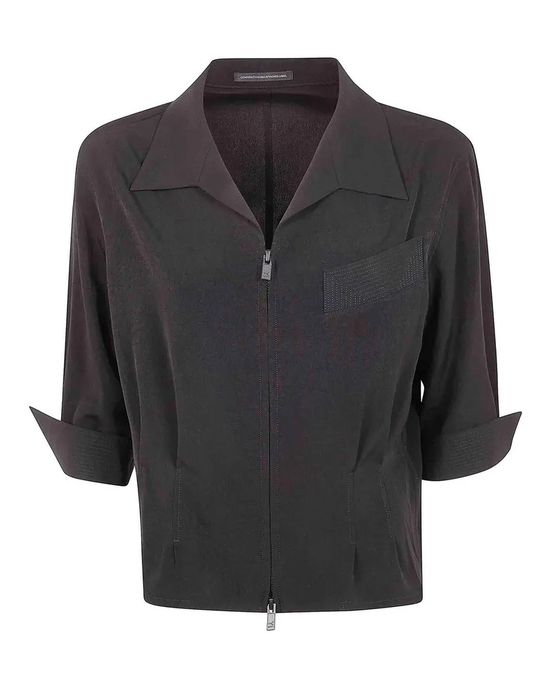 Yohji Yamamoto Bluse - Schwarz Schwarz