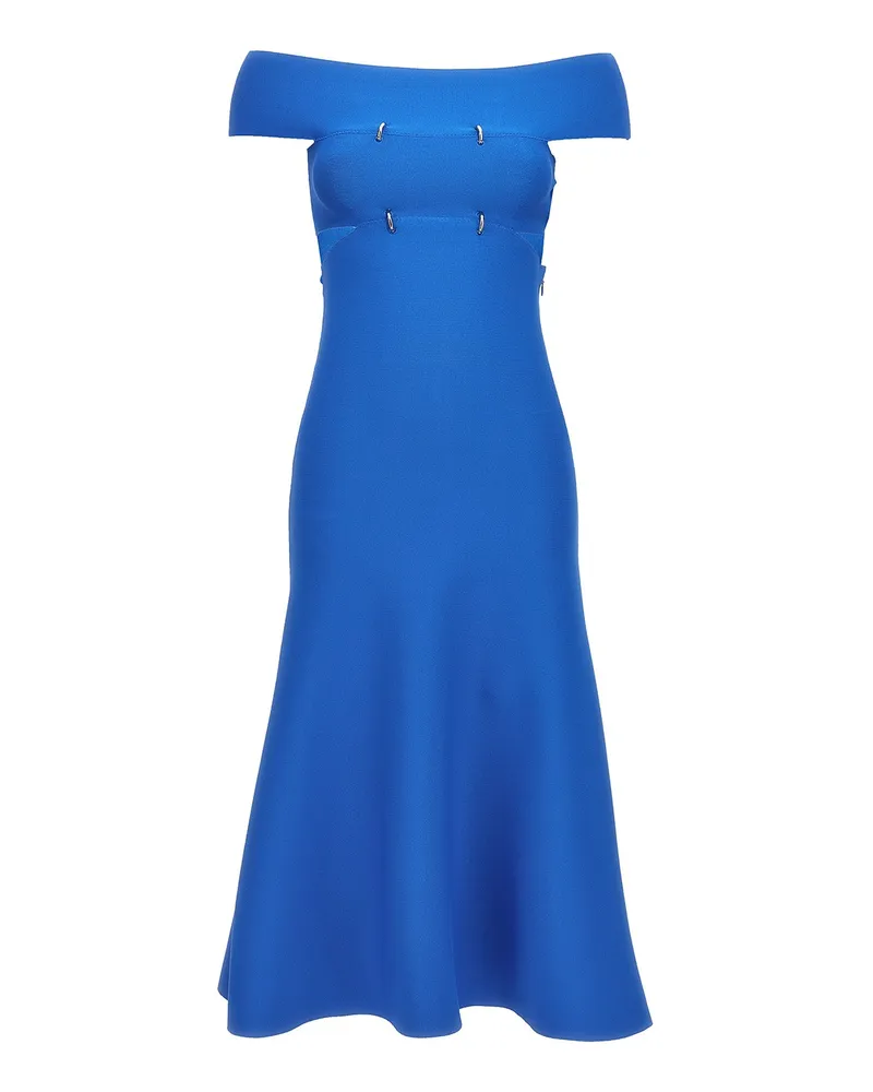 Alexander McQueen Knielanges Kleid - Blau Blau
