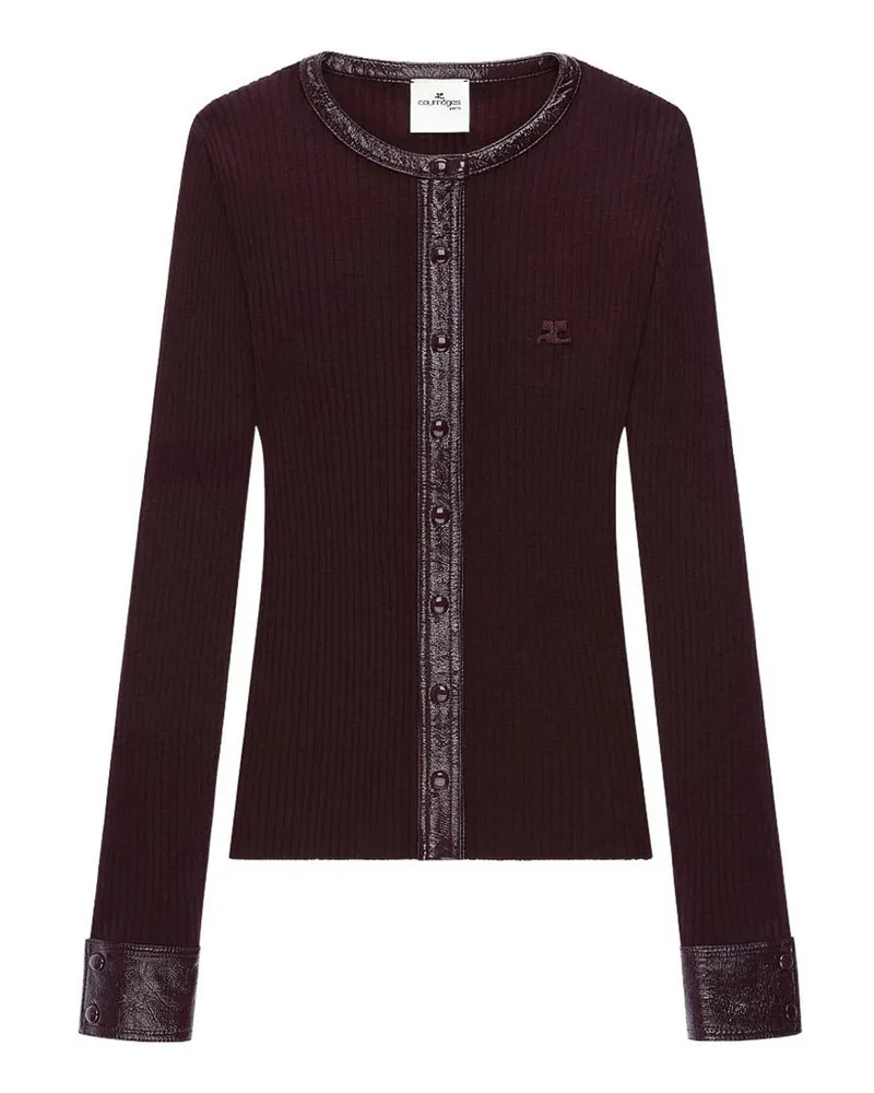 Courrèges Cardigan - Bordeaux Bordeaux