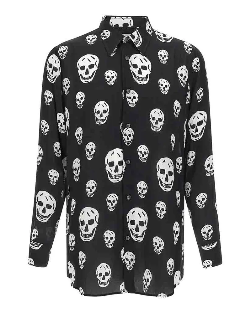 Alexander McQueen Hemd - Schwarz Schwarz