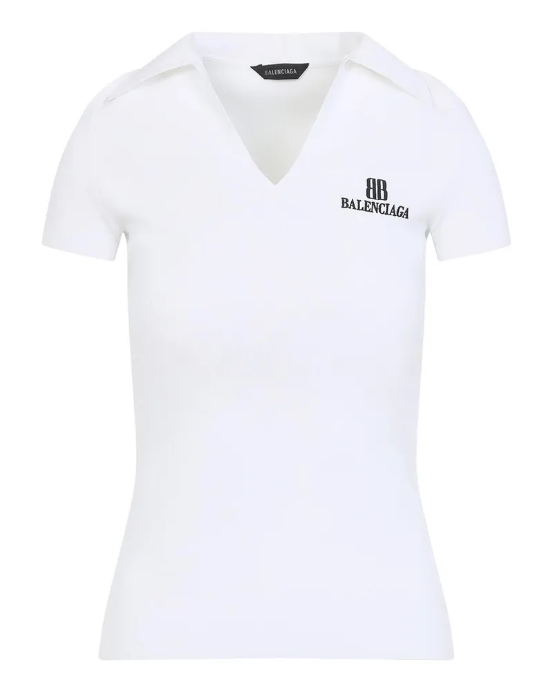 Balenciaga Poloshirt - Weiß Weiß