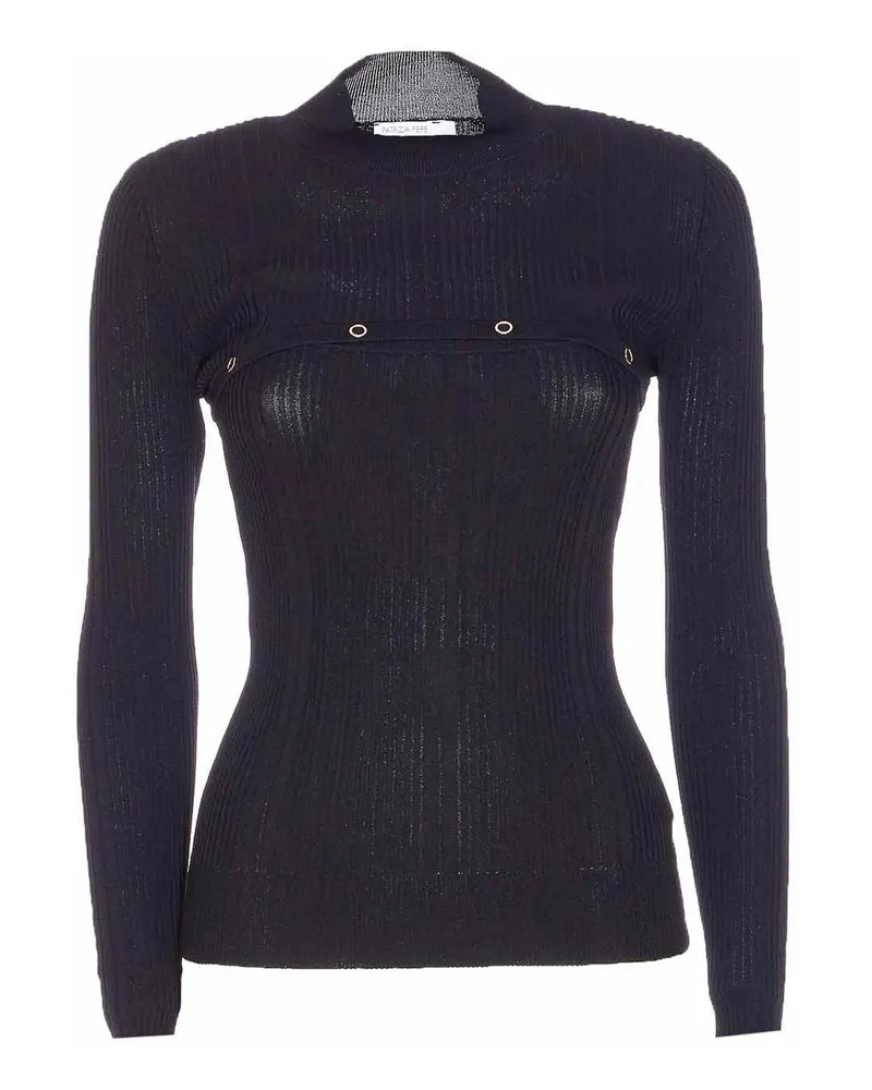 Patrizia Pepe Rollkragenpullover - Blau Blau