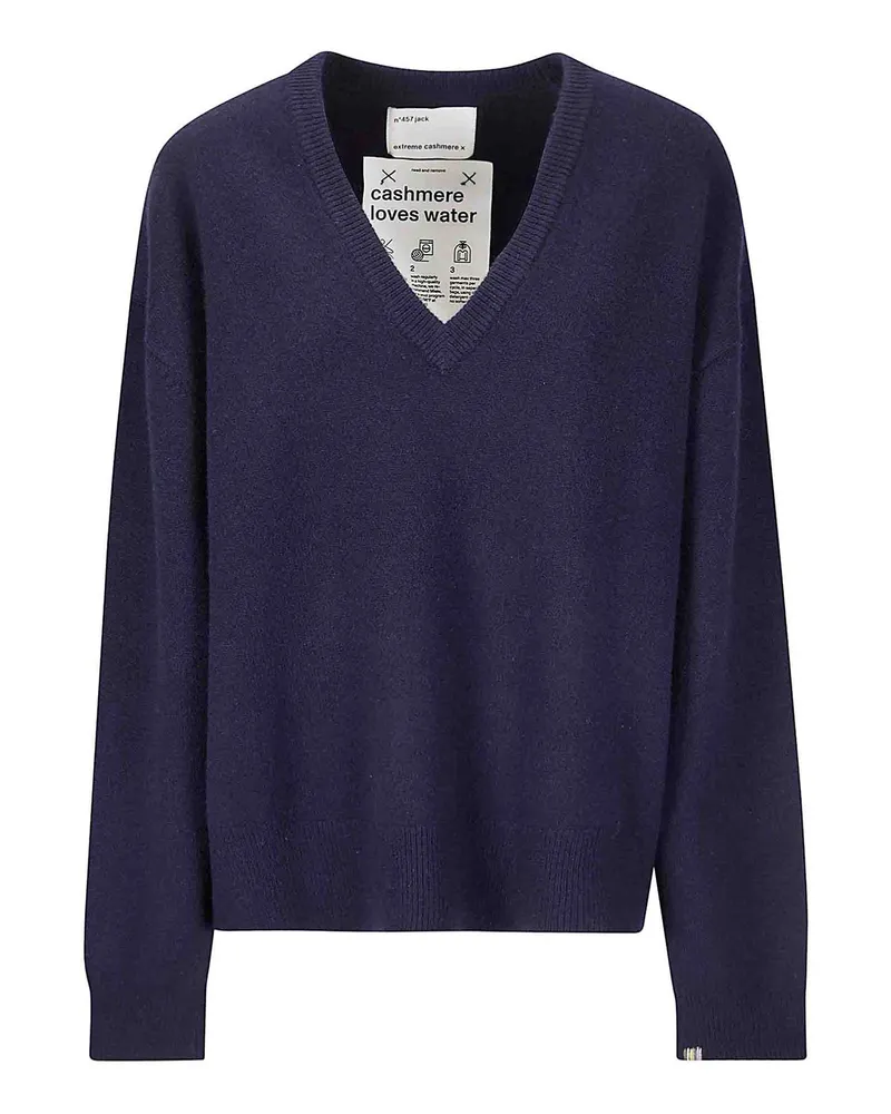 extreme cashmere Rundhalspullover - Dunkelblau Dunkelblau