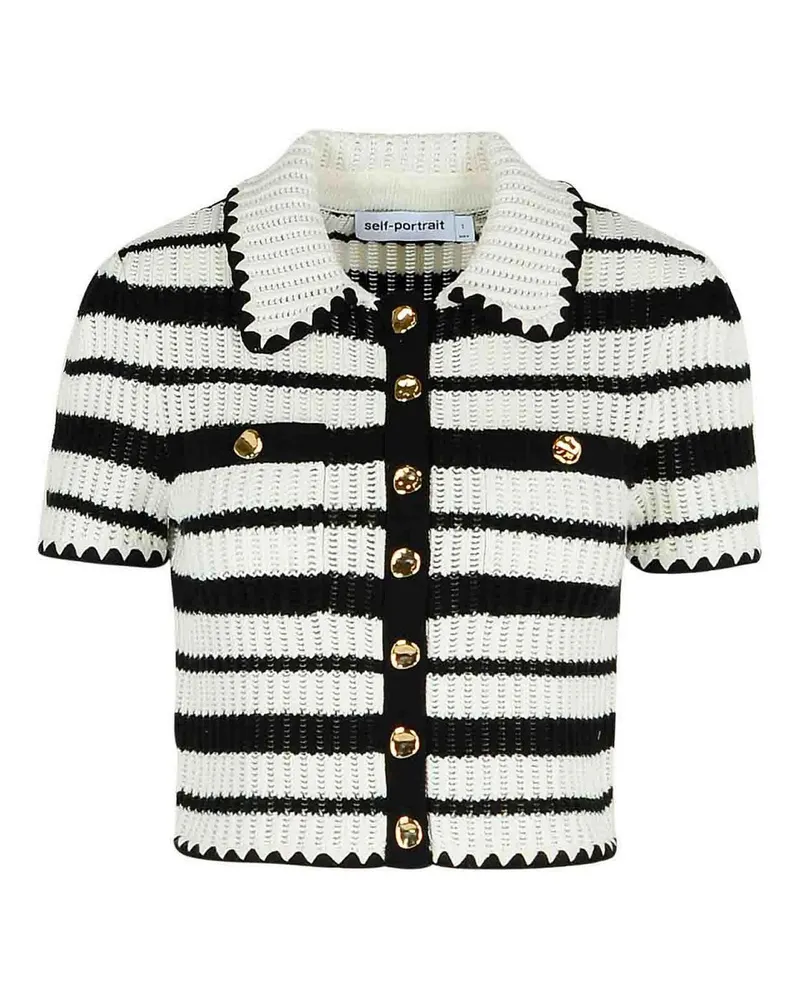 Self-Portrait Poloshirt - Creme Creme