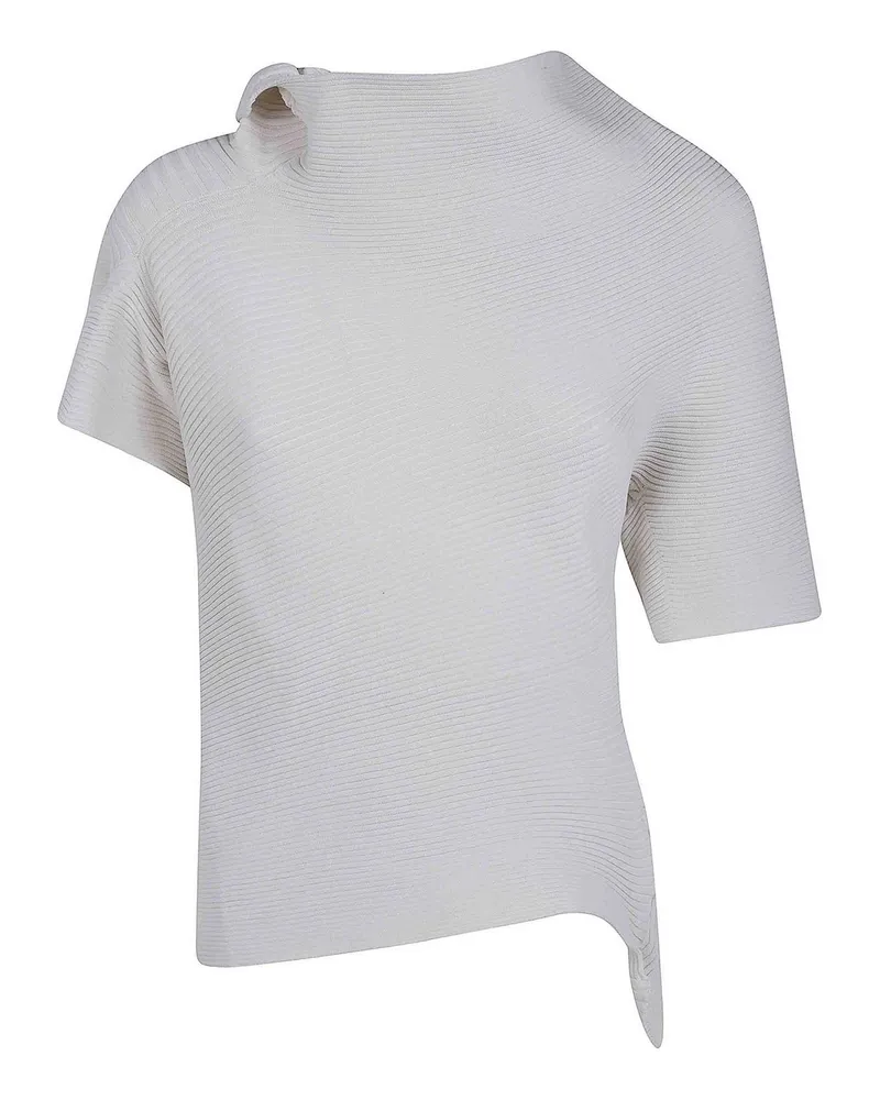 Issey Miyake Top - Weiß Weiß
