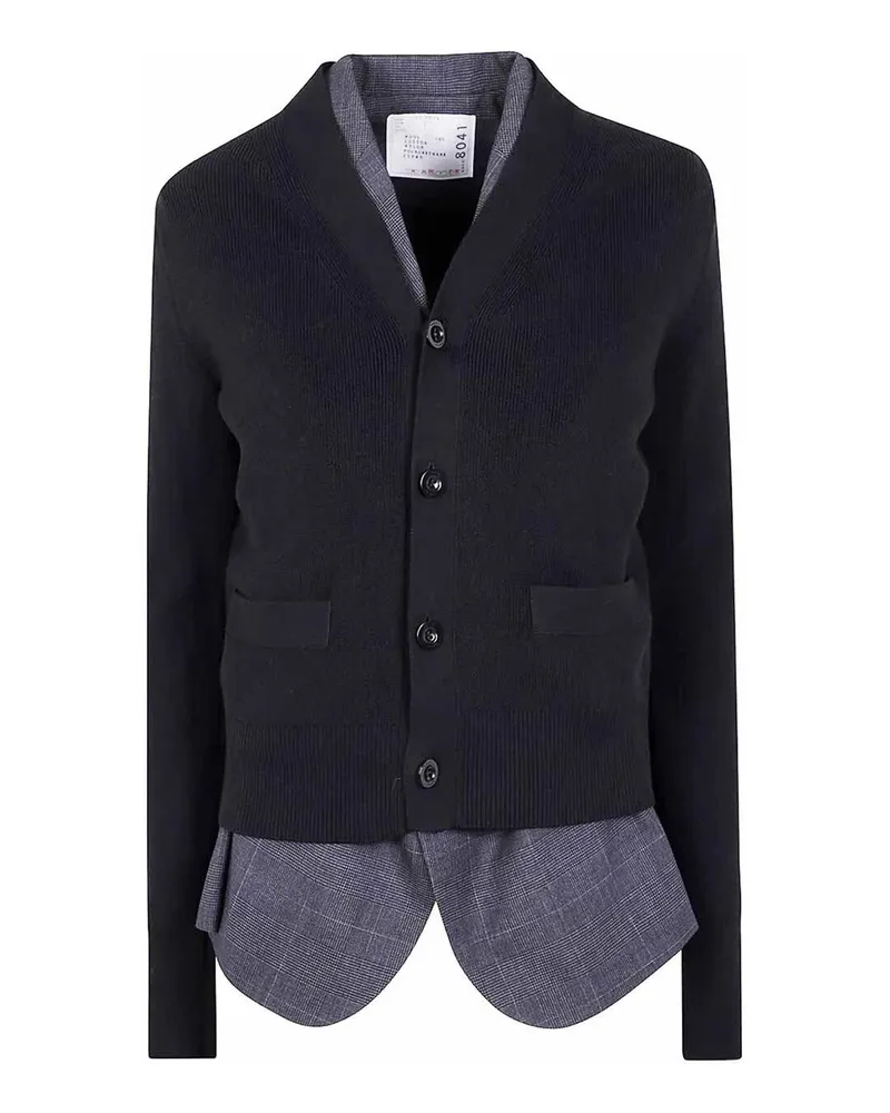 Sacai Cardigan - Schwarz Schwarz