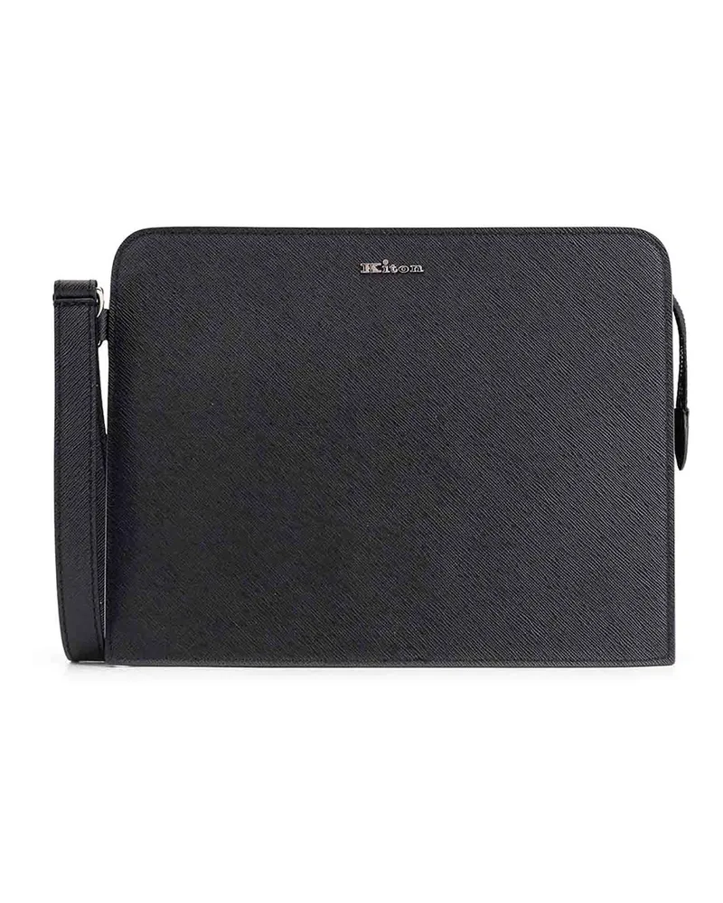 Kiton Clutch - Schwarz Schwarz