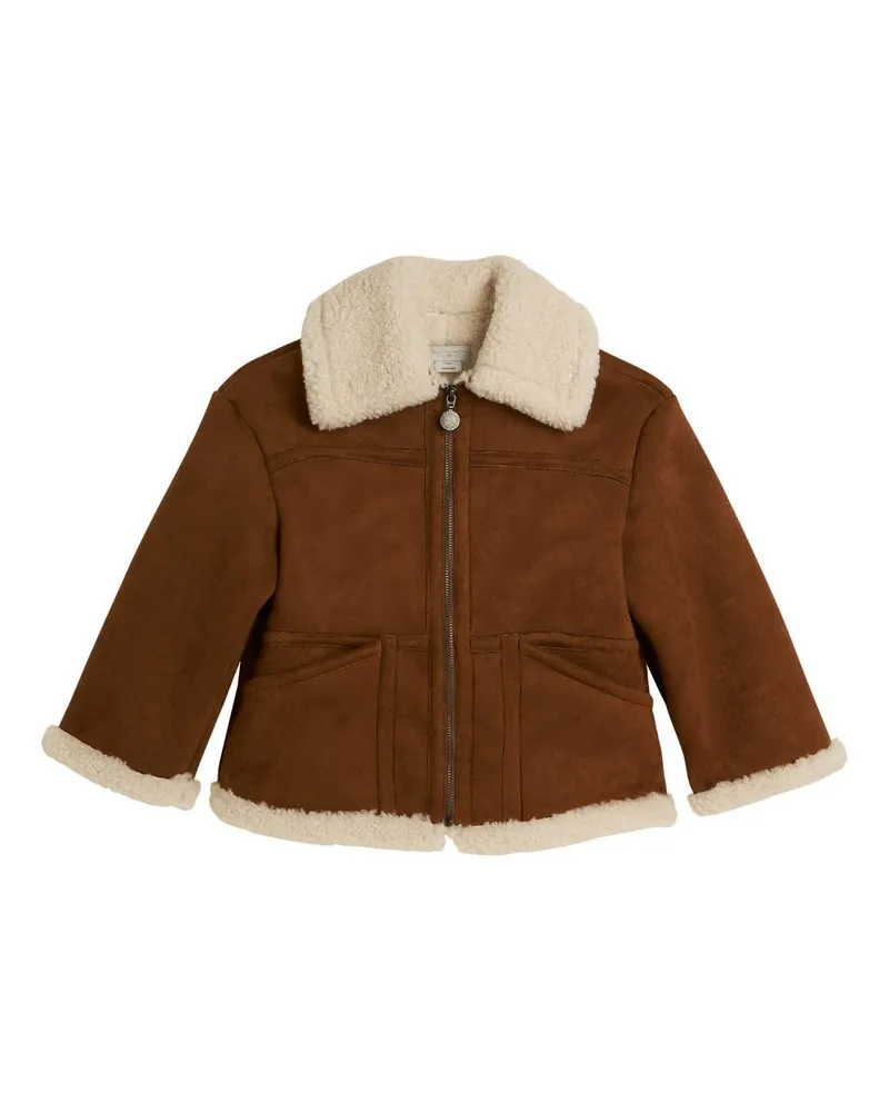 Stella McCartney Ledermantel - Braun Braun