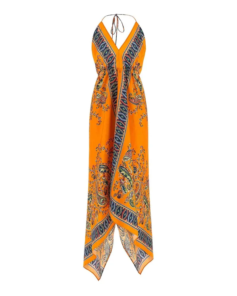 Etro Knielanges Kleid - Orange Orange