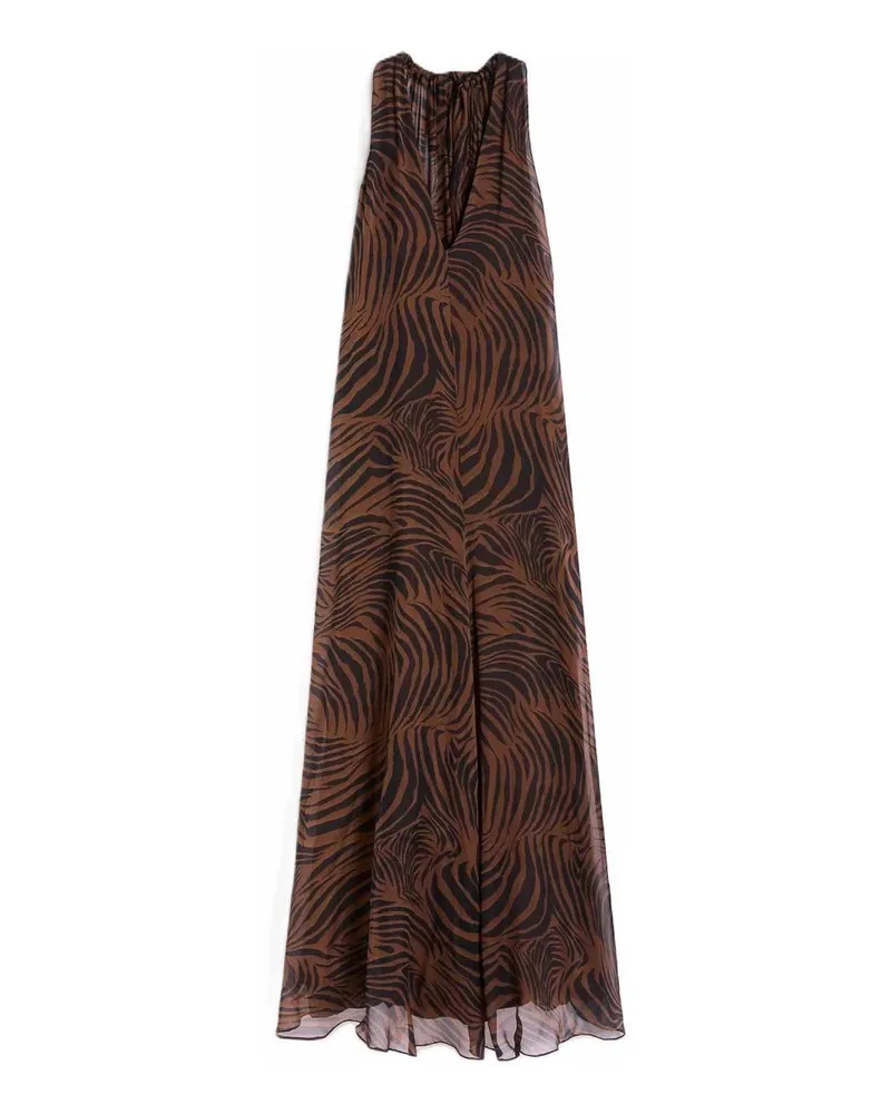 Max Mara Maxikleid - Braun Braun