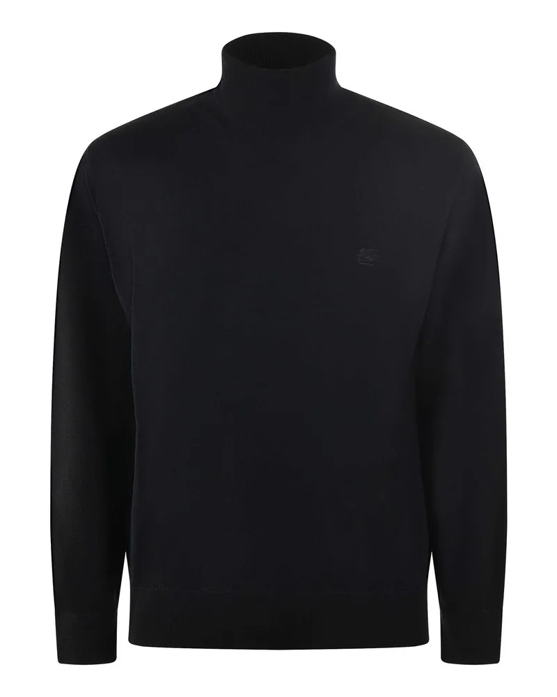 Etro Rollkragenpullover - Schwarz Schwarz