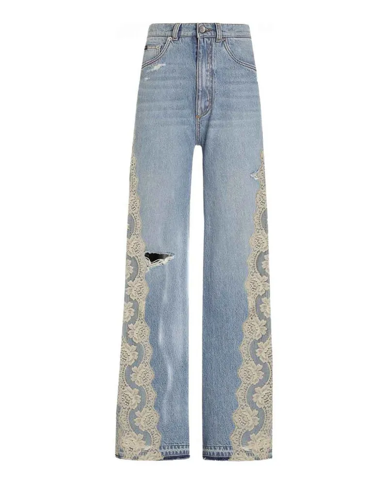 Dolce & Gabbana Straight Leg Jeans - Blau Blau