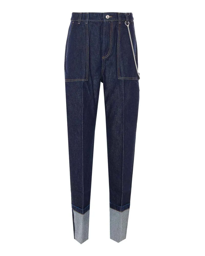 SPORTMAX Straight Leg Jeans - Blau Blau