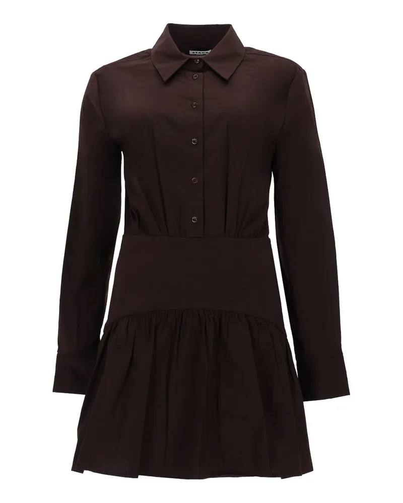 STAUD Knielanges Kleid - Braun Braun