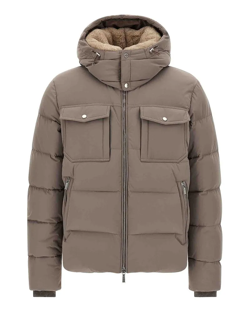MOORER Bomberjacke - Grau Grau