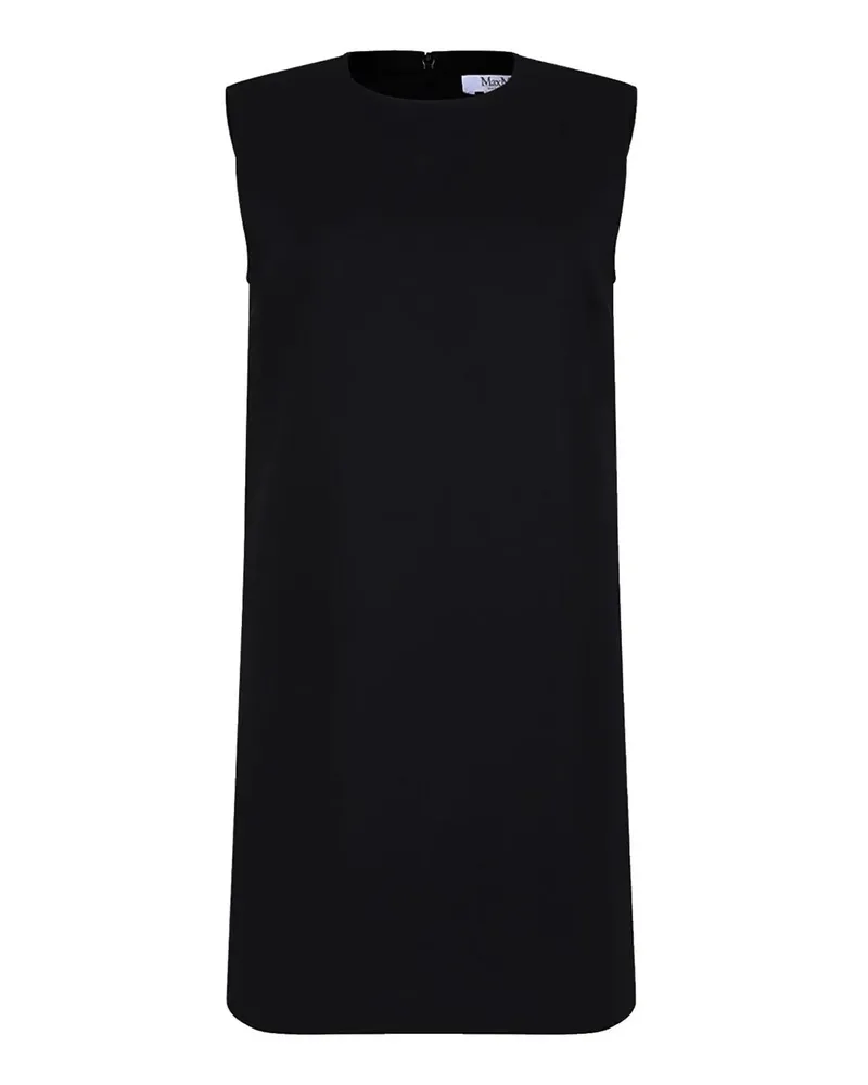 Max Mara Knielanges Kleid - Schwarz Schwarz