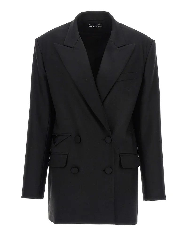 David Koma Blazer - Schwarz Schwarz
