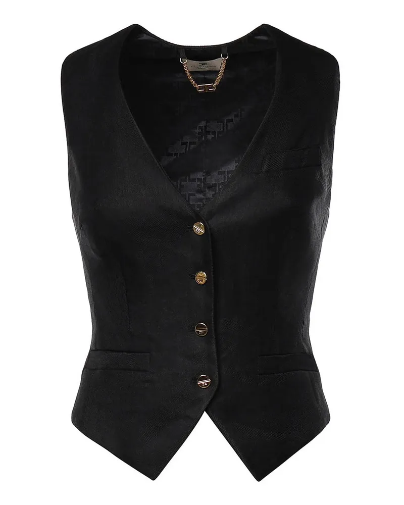 Elisabetta Franchi Weste - Schwarz Schwarz