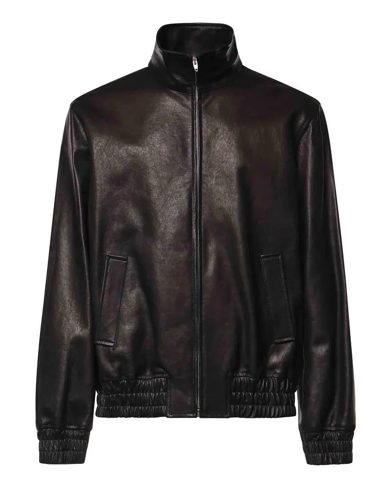Valentino Garavani Lederjacke - Schwarz Schwarz