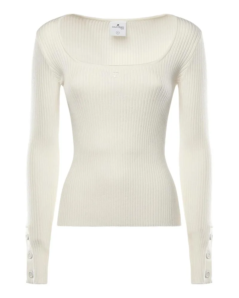 Courrèges Top - Weiß Weiß