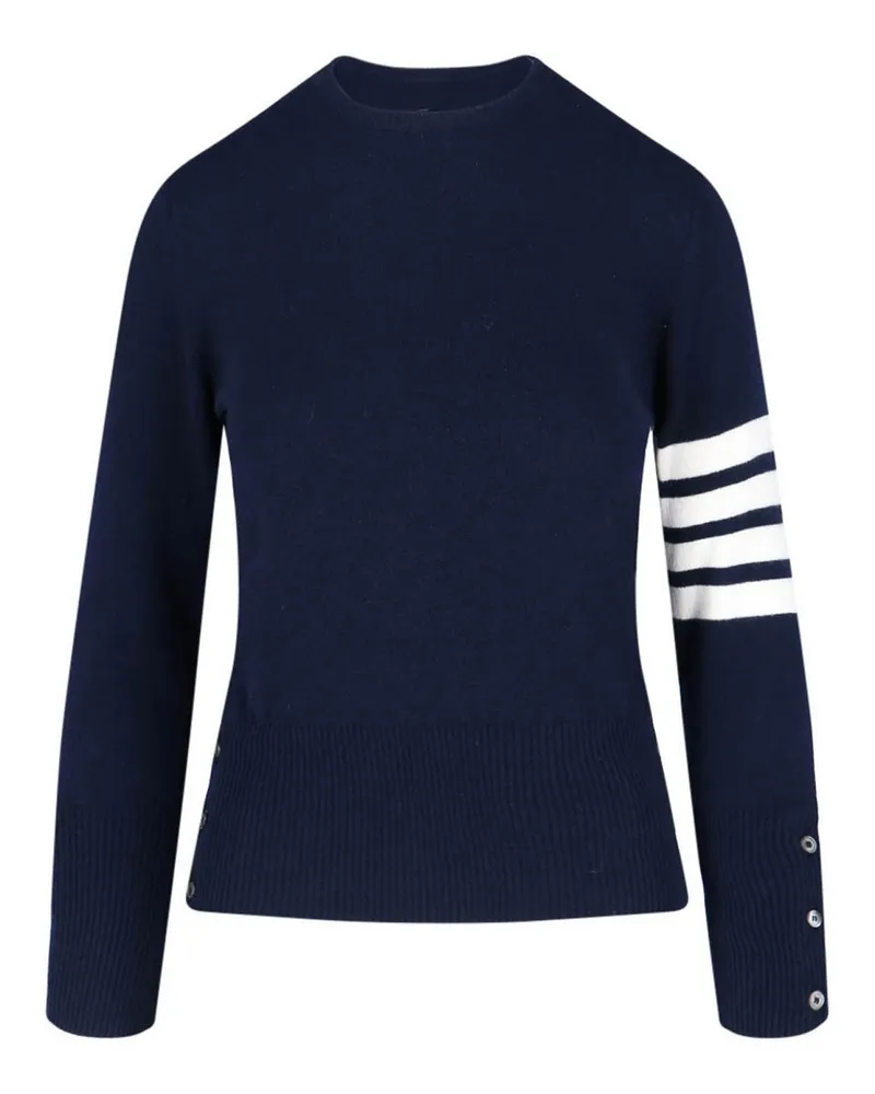 Thom Browne Rundhalspullover - Blau Blau