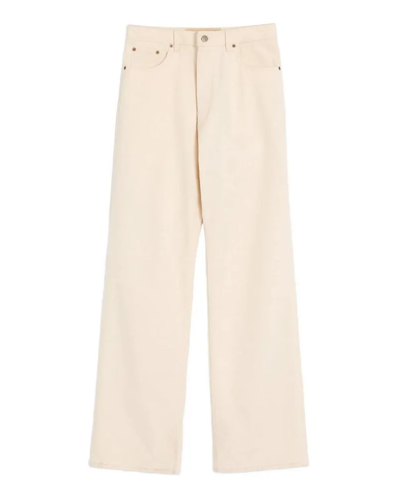 Valentino Garavani Straight Leg Jeans - Beige Beige