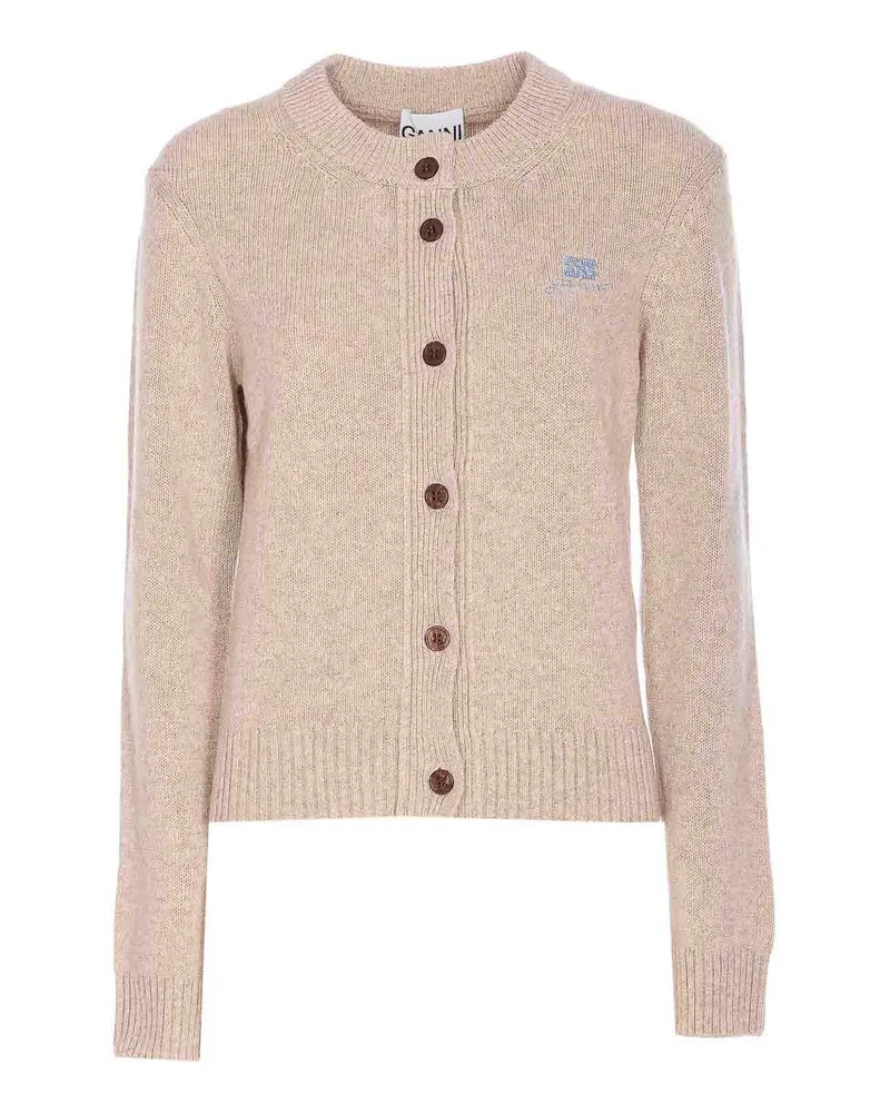 Ganni Cardigan - Beige Beige