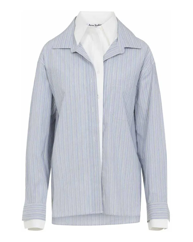 Acne Studios Bluse - Hellblau Hellblau