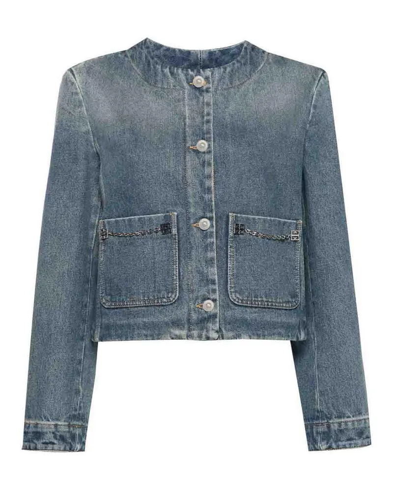 Givenchy Jeansjacke - Dunkles Jeansblau Dunkles