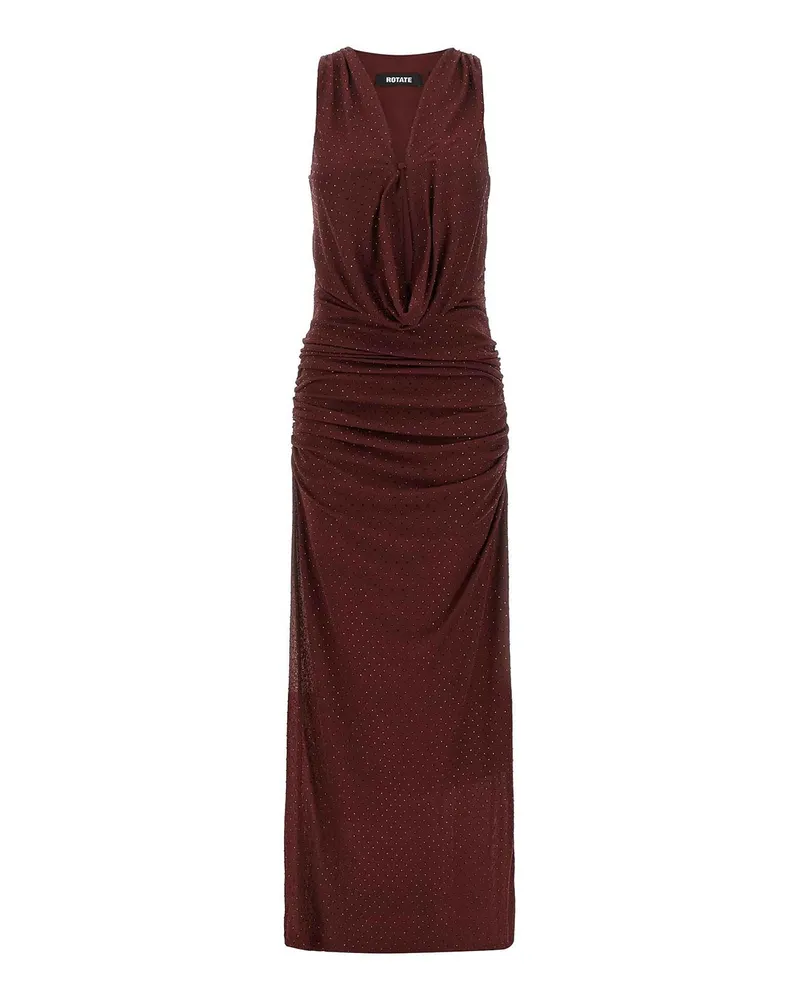 ROTATE Birger Christensen Maxikleid - Dunkelrot Dunkelrot