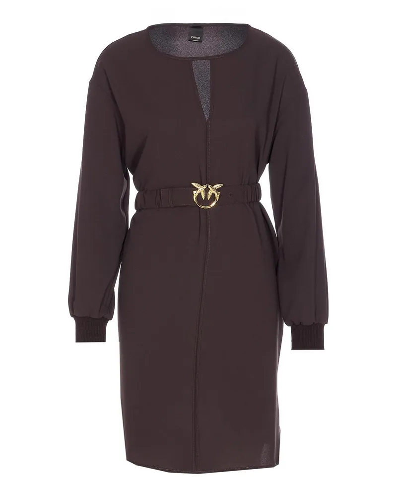 Pinko Knielanges Kleid - Braun Braun