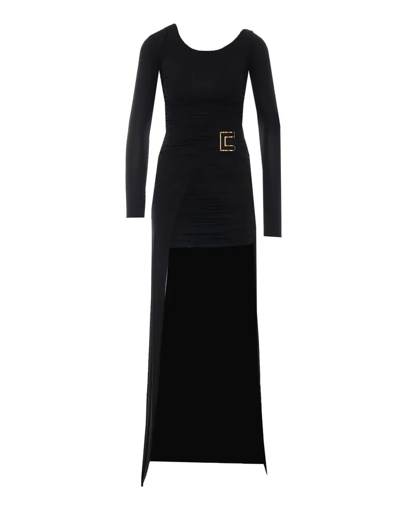 Elisabetta Franchi Knielanges Kleid - Schwarz Schwarz