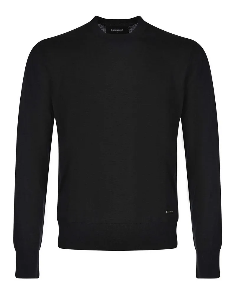 Dsquared2 Rundhalspullover - Schwarz Schwarz