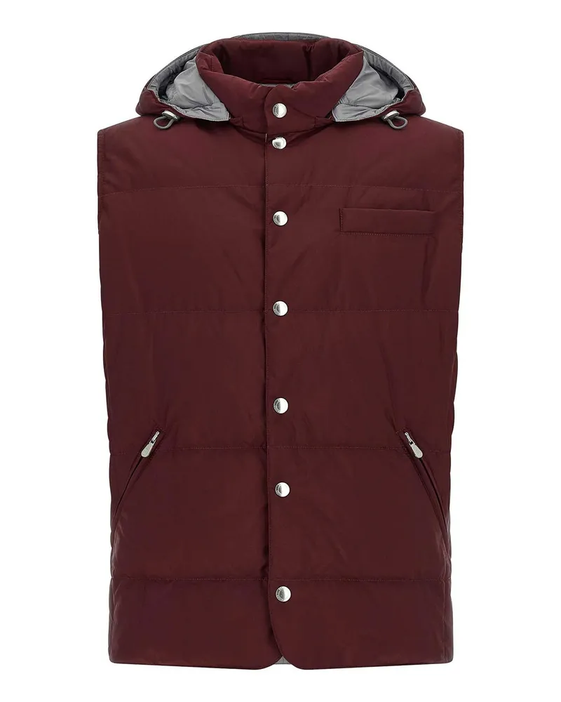 Brunello Cucinelli Daunenjacke - Dunkelrot Dunkelrot
