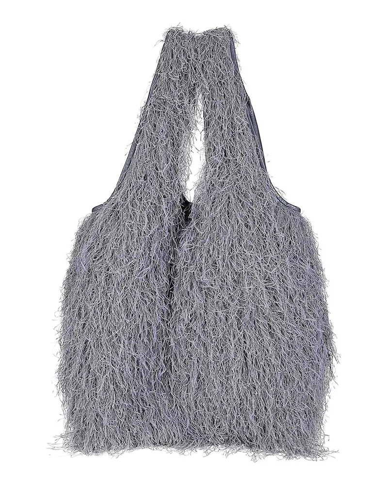 Dries van Noten Schultertasche - Dunkelgrau Dunkelgrau