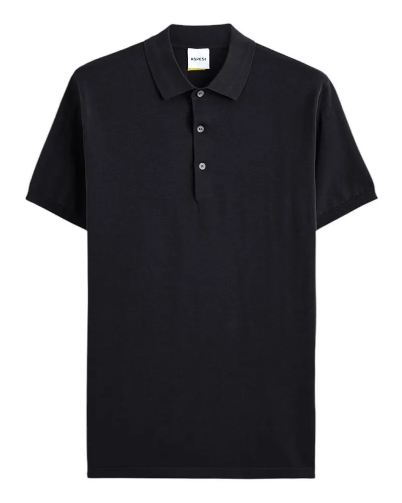 ASPESI Poloshirt - Schwarz Schwarz