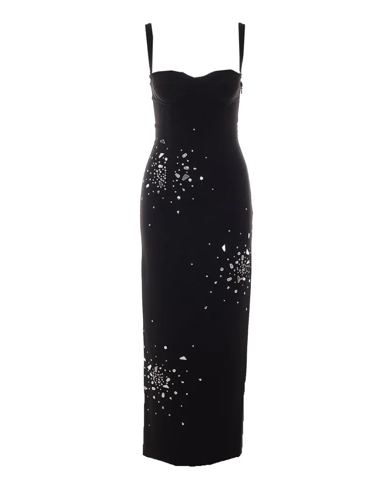 Des Phemmes Maxikleid - Schwarz Schwarz
