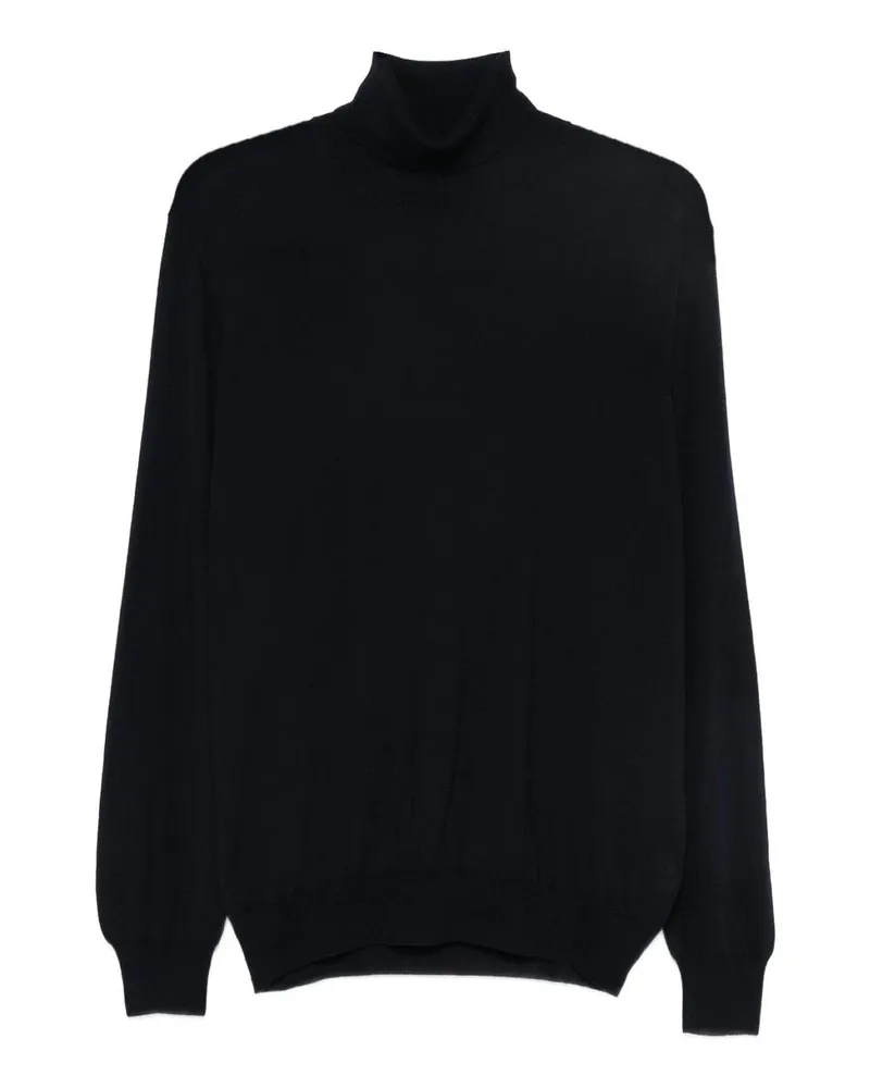 Tagliatore Rundhalspullover - Blau Blau