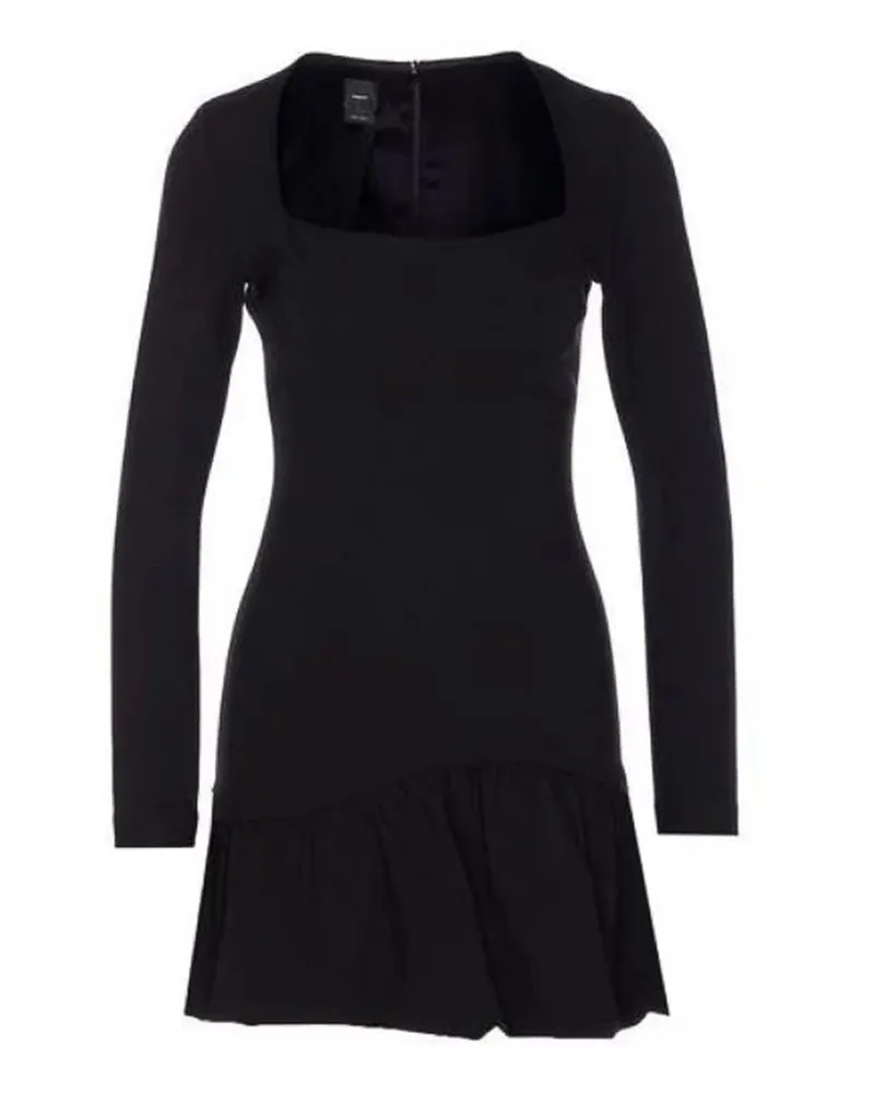 Pinko Knielanges Kleid - Schwarz Schwarz