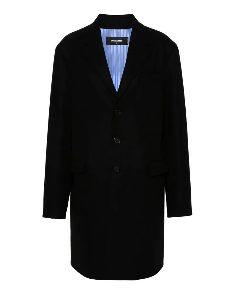Dsquared2 Kurzer Mantel - Schwarz Schwarz