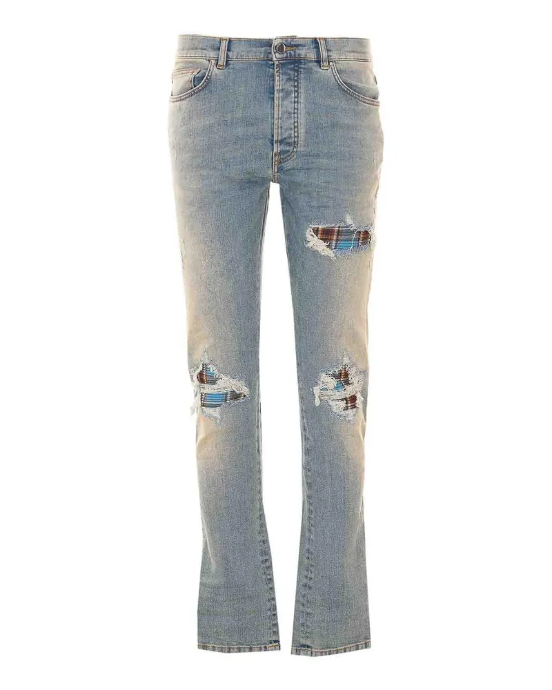Amiri Straight Leg Jeans - Blau Blau