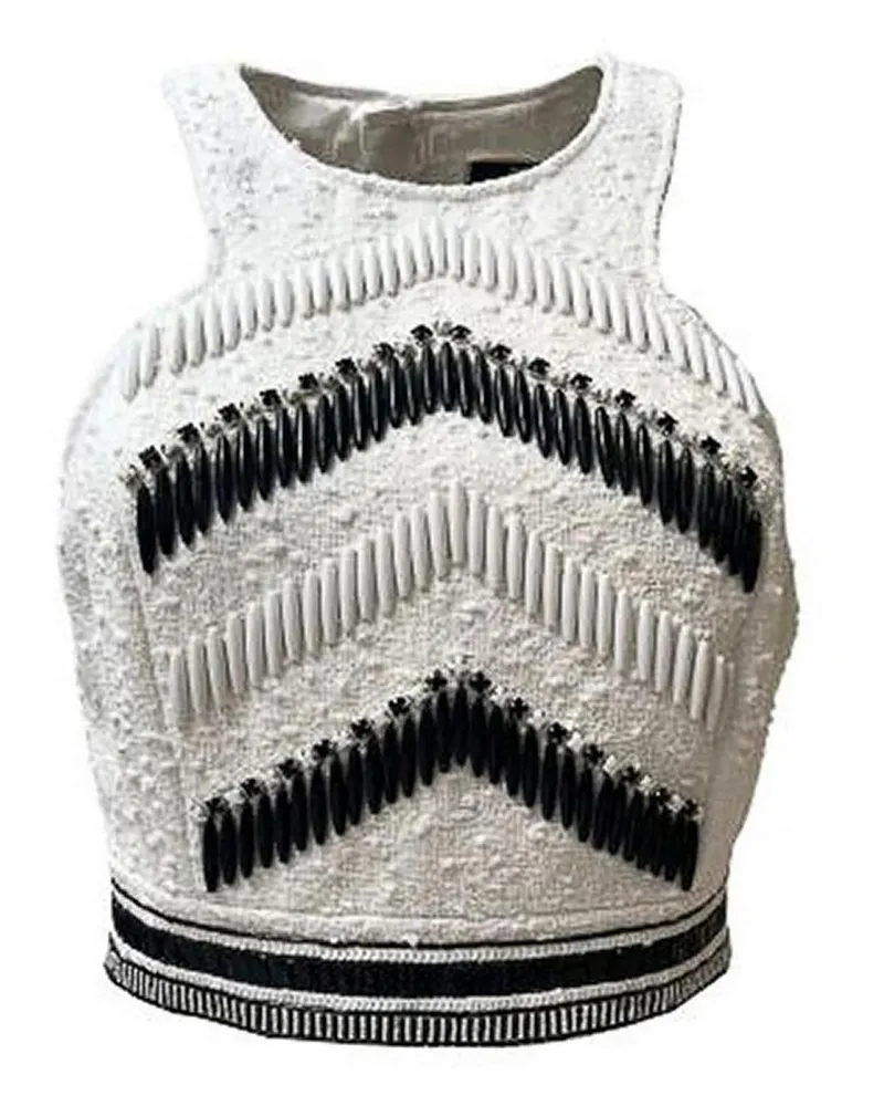 Elisabetta Franchi Top - Weiß Weiß