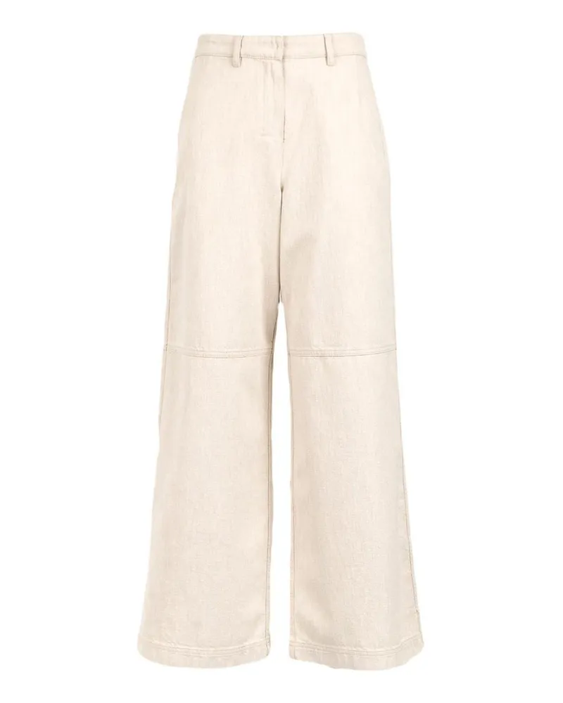 Max Mara Casual Hose - Weiß Weiß