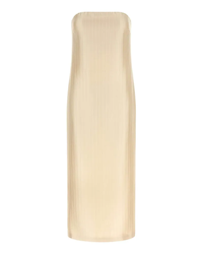 Loulou Studio Knielanges Kleid - Beige Beige