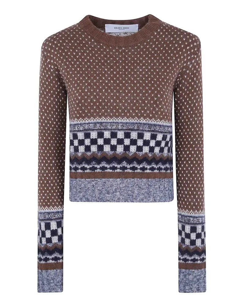Golden Goose Rundhalspullover - Braun Braun