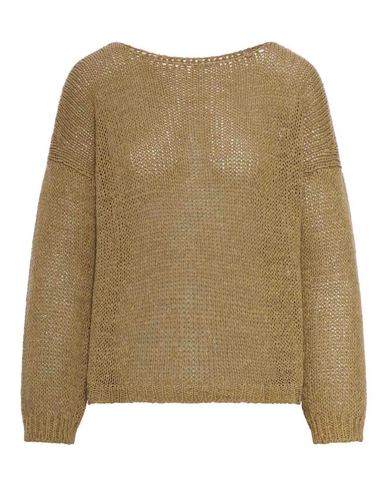 Roberto Collina Rundhalspullover - Grün Grün