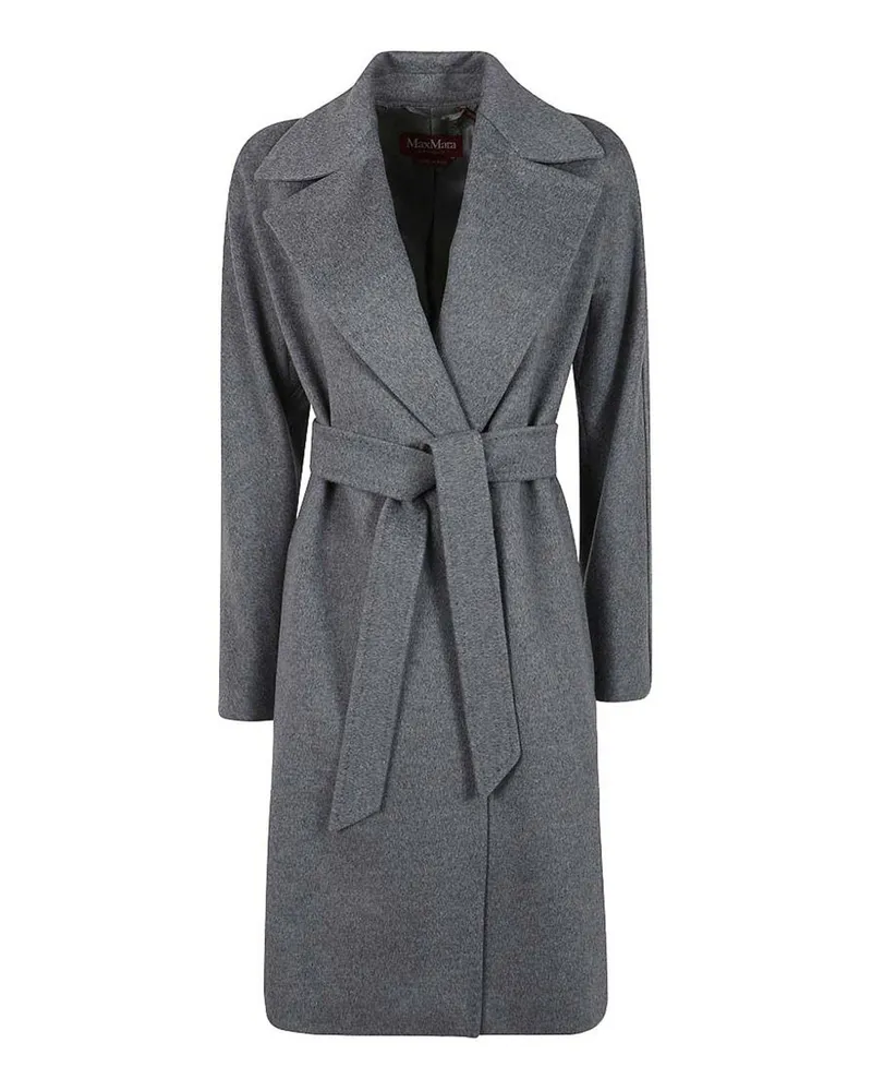 Max Mara Knielanger Mantel - Grau Grau