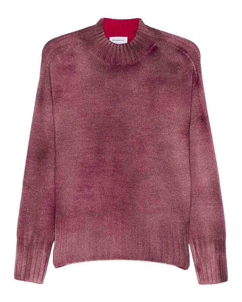 Arovescio Rollkragenpullover - Dunkelrot Dunkelrot