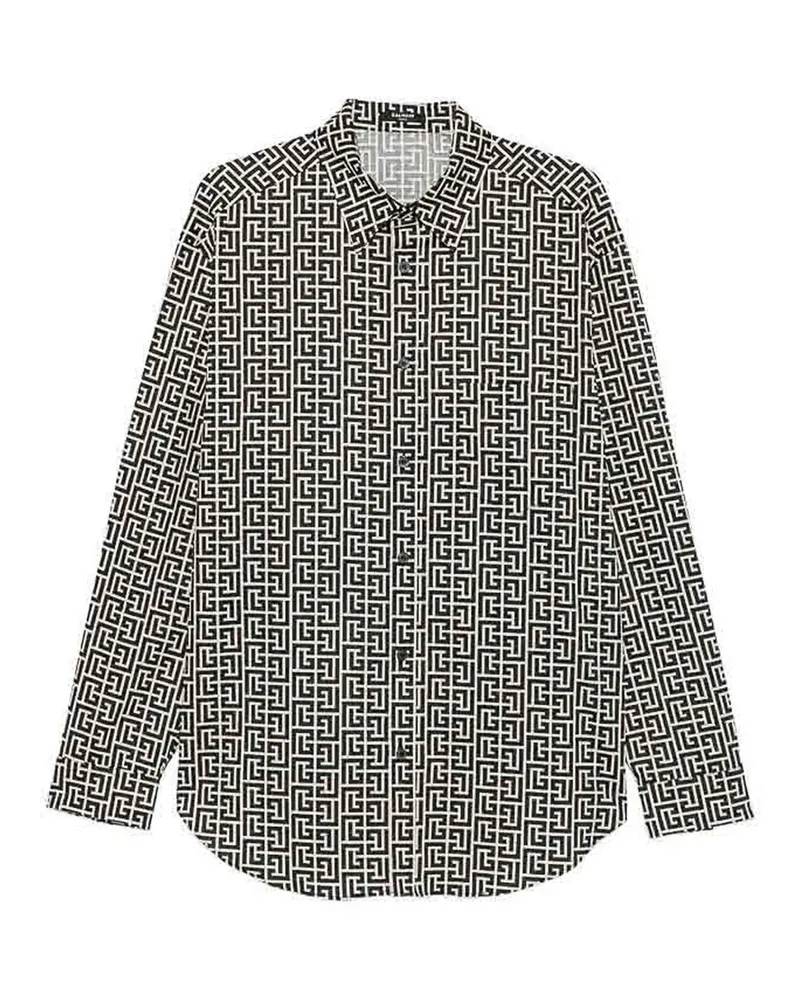Balmain Hemd - Schwarz Schwarz