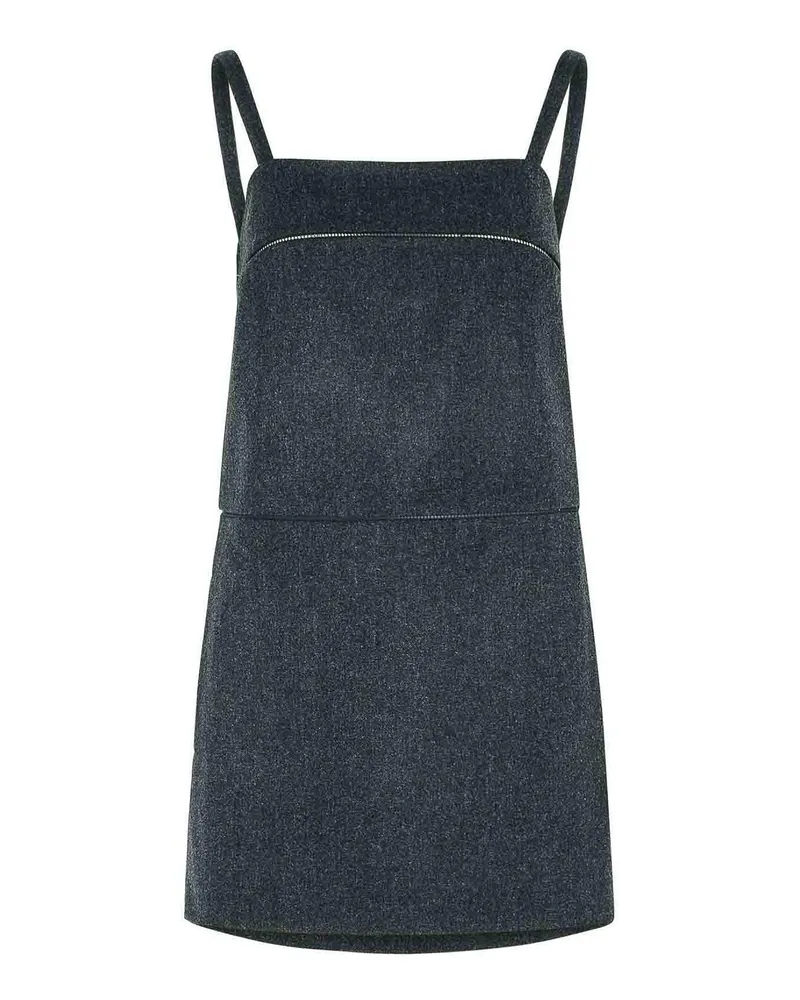 Max Mara Kurzes Kleid - Grau Grau